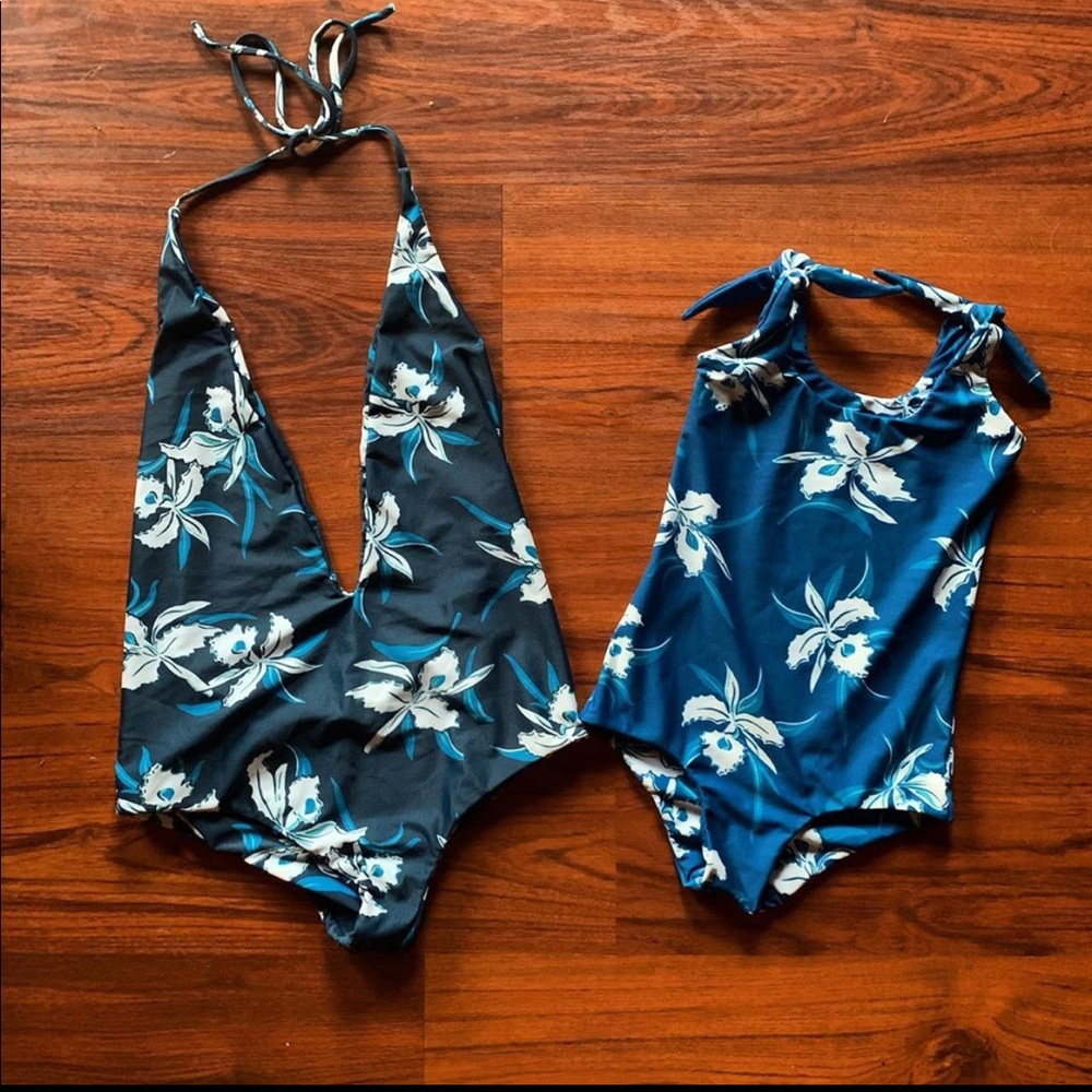NWOT Mama And Mini MIKOH Blue Hawaiian 🌺
